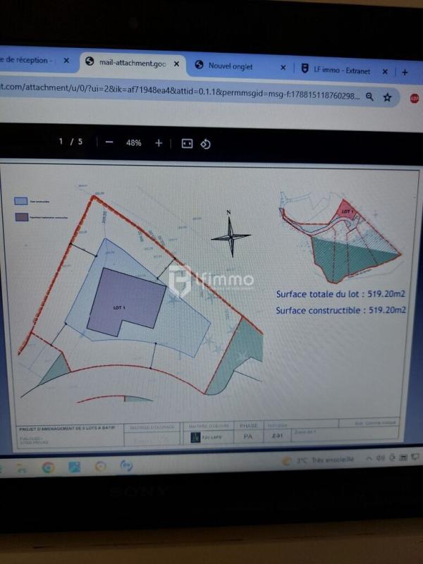Photo 5 : Privas-(07000)-Terrain à bâtir pour la réalisation de 5 villas