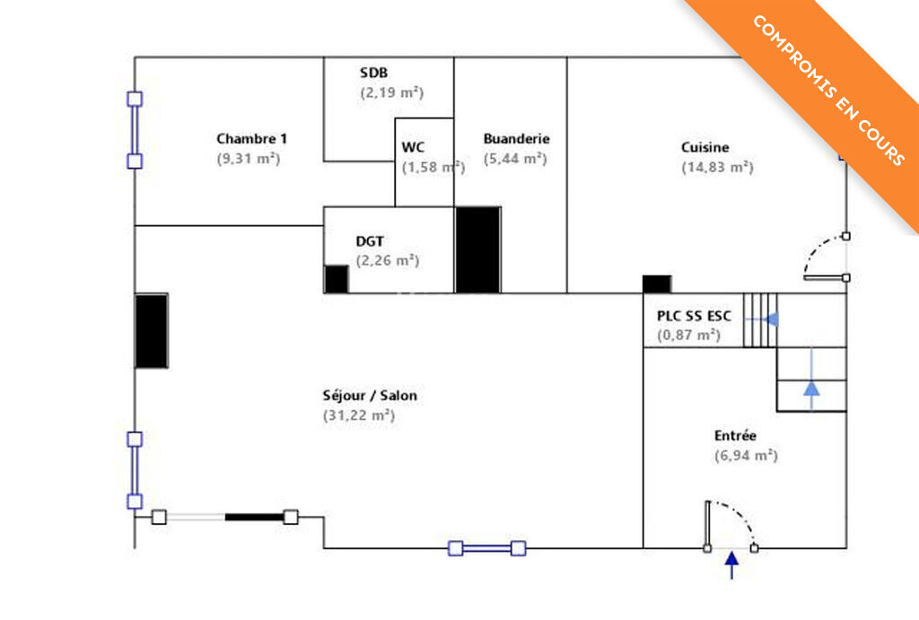 Photo 5 : Villa familiale 5 chambres,  jardin 765 m²