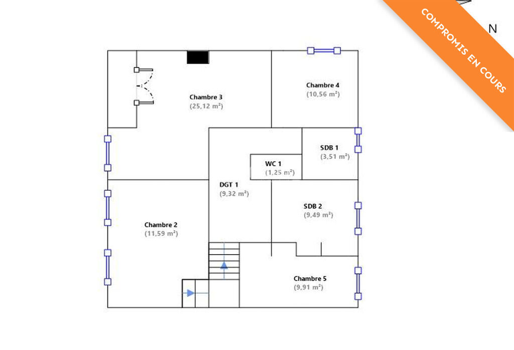 Photo 7 : Villa familiale 5 chambres,  jardin 765 m²