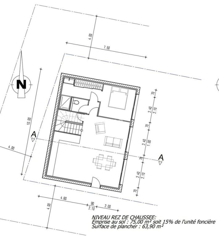 Photo 3 : Terrain à bâtir villa avec piscine avec Permis accordé