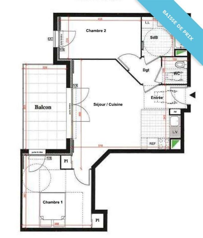 Photo 6 : Charmant T3 de 58m2 avec place de parking