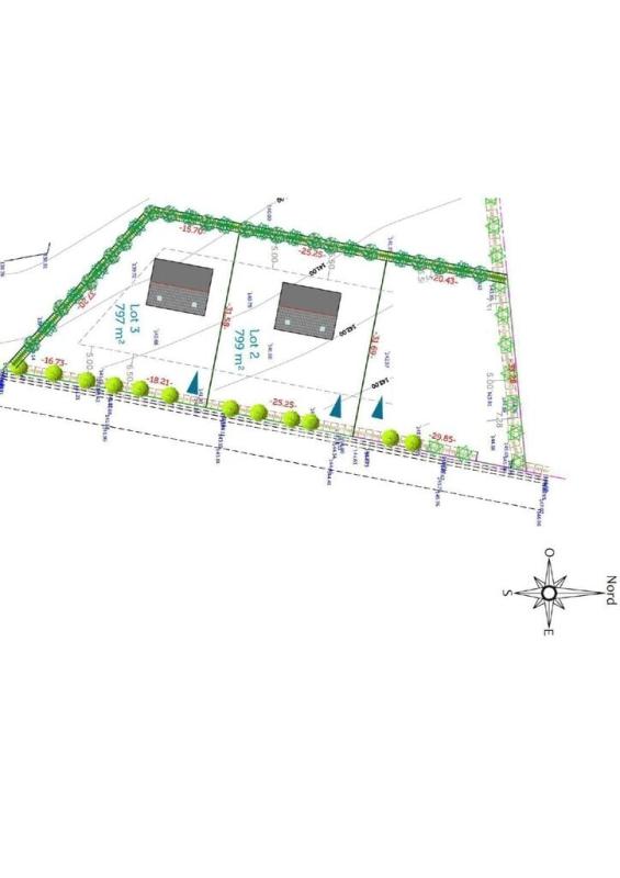Photo 2 : Terrain à bâtir de 799 m² à Cast 29150