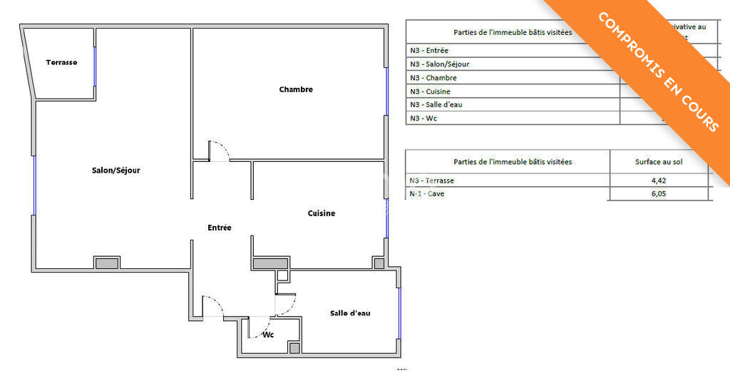Photo 9 : Montpellier Beaux arts - T2 traversant de 62 m²