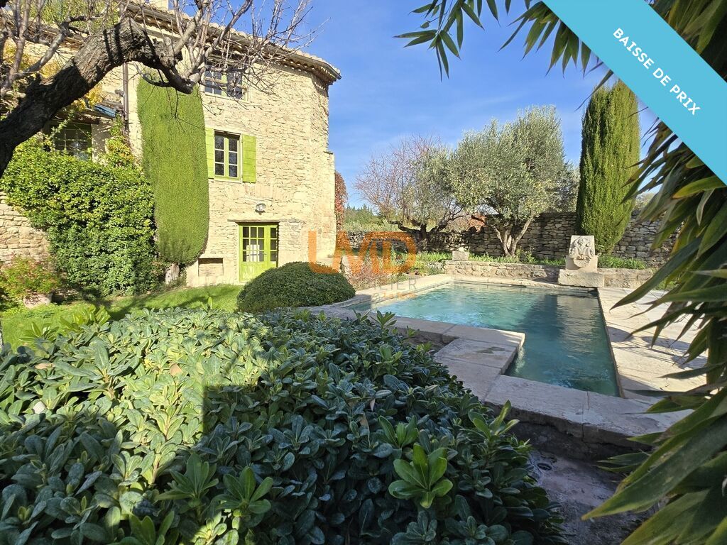 Photo 4 : Authentique mas du 18ᵉ à Gordes avec piscine et vue panoramique