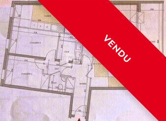 Photo 4 : F4 traversant + balcon + garage