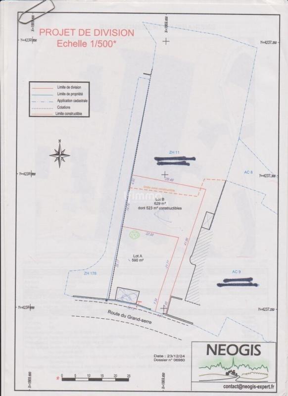 Photo 7 : Terrain à bâtir 629m² ( 523m² constructible)