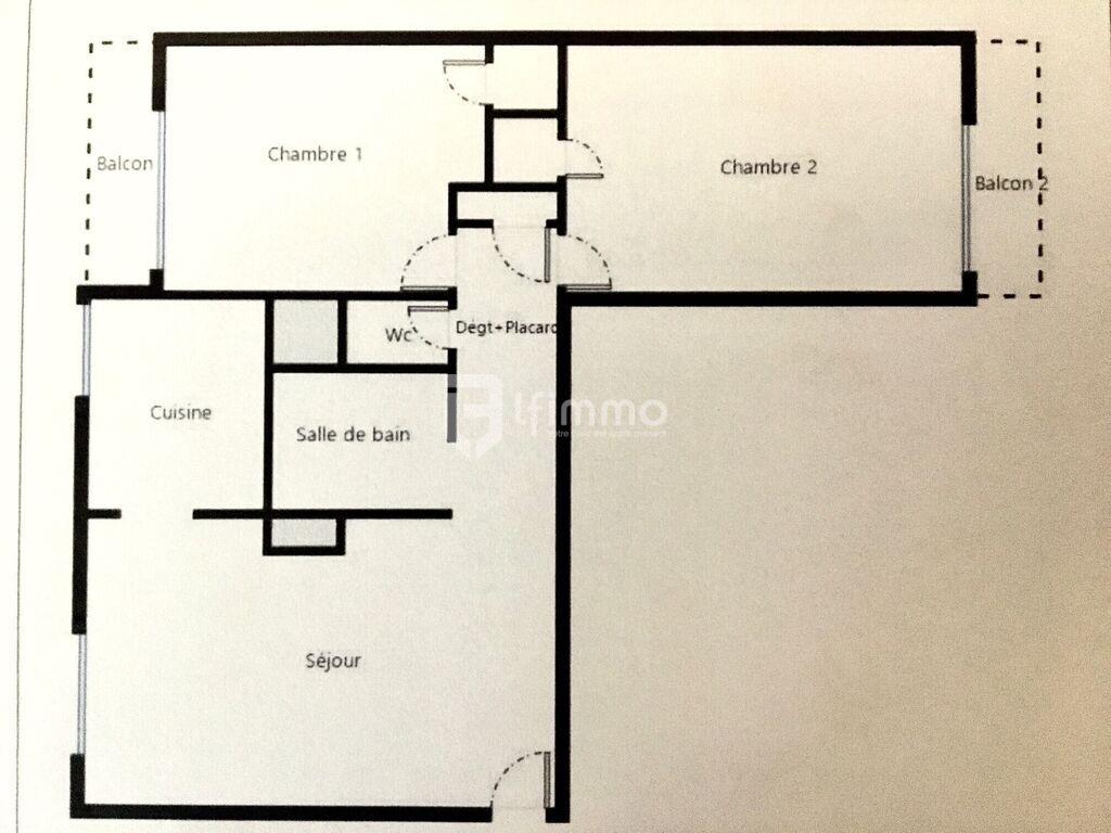 Photo 12 : Bien rare idéale investisseur - T3 de 56m2 Traversant