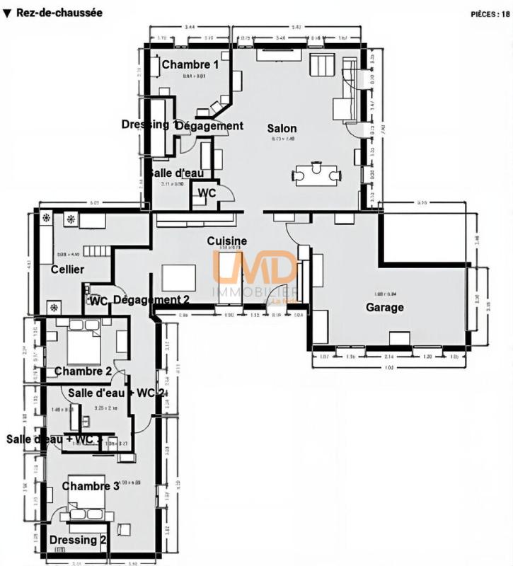 Photo 20 : Mas pierre rénové DPE A 3 suites terrain plat vue dégagée