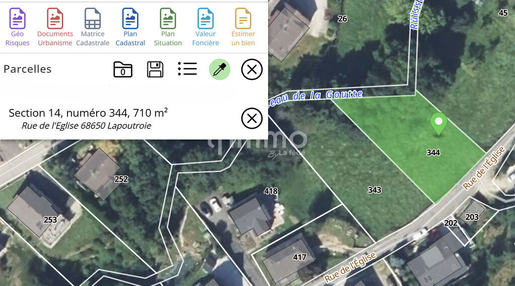 Photo 5 : Terrain constructible – 7,10 ares – Lapoutroie