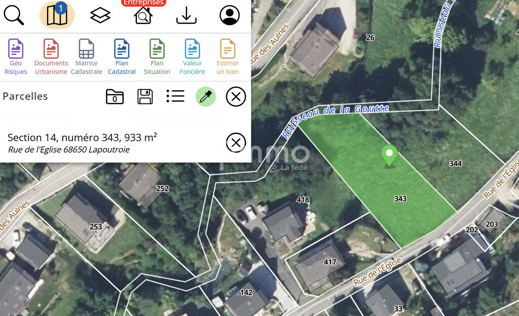 Photo 7 : Terrain constructible – 9,33 ares – Lapoutroie
