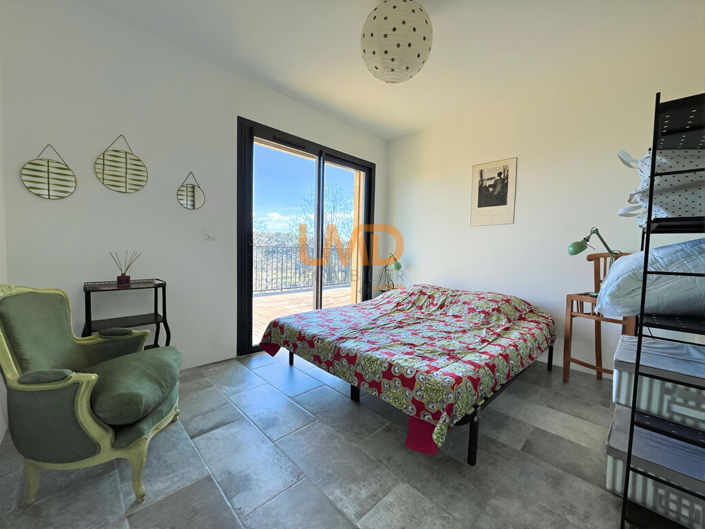 Photo 10 : Villa plain pied vue mer piscine DPE A Callas 125 m2