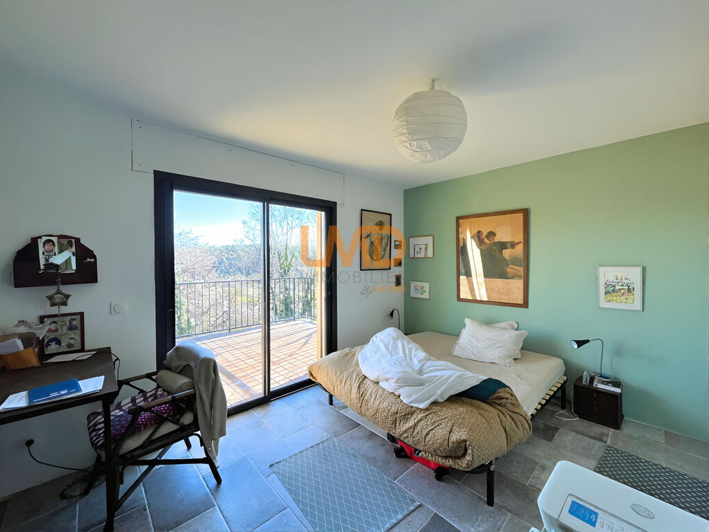 Photo 13 : Villa plain pied vue mer piscine DPE A Callas 125 m2