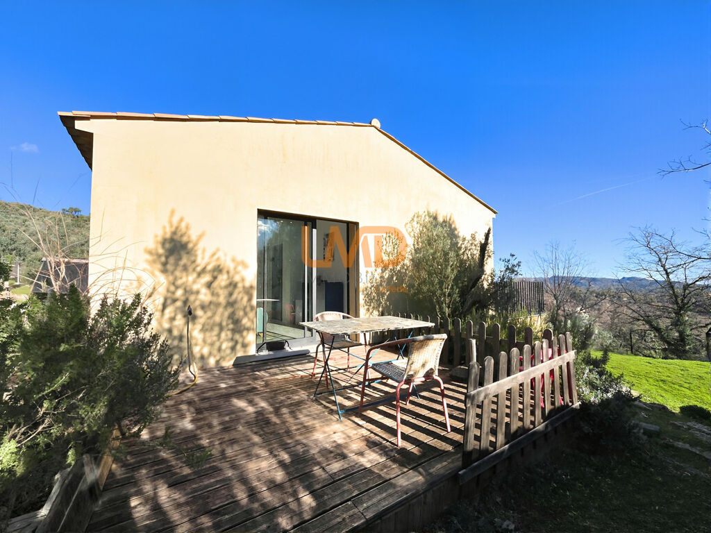 Photo 3 : Villa plain pied vue mer piscine DPE A Callas 125 m2