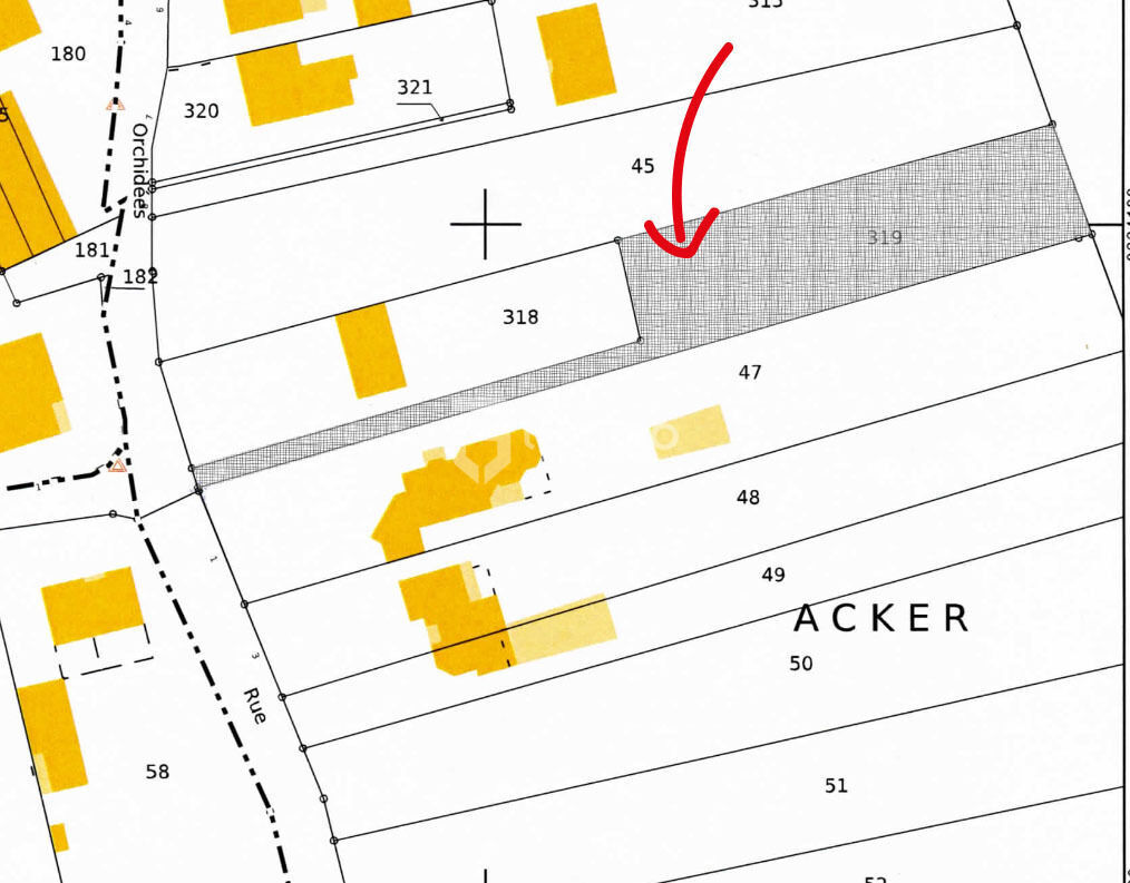 Photo 2 : Vends à Momerstroff (57220) un terrain à bâtir de 1383 m2