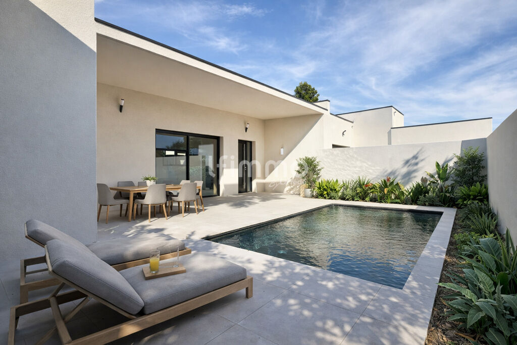 Photo 1 : Maison T4 récente plain-pied avec piscine –  proche Narbonne