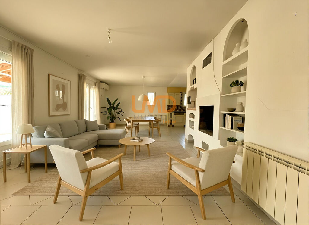 Photo 5 : Villa plain pied piscine oliveraie calme Figanieres