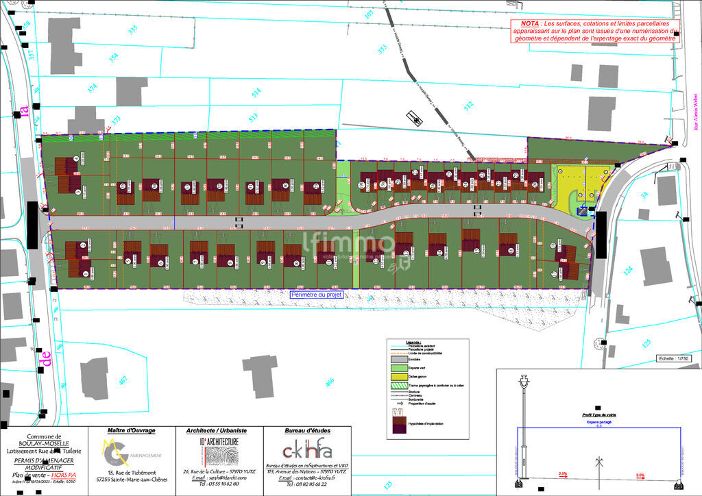 Photo 2 : Vente terrains à bâtir 57220 Boulay