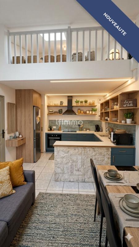 Photo 1 : T3 de 73 m² 62 Carrez 2 ch. espace bureau, garage 22 m² + cave