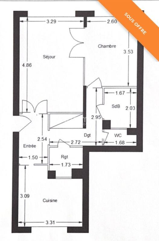 Photo 11 : Chilly Mazarin / Appartement 2 pièces / Residence grand jardin