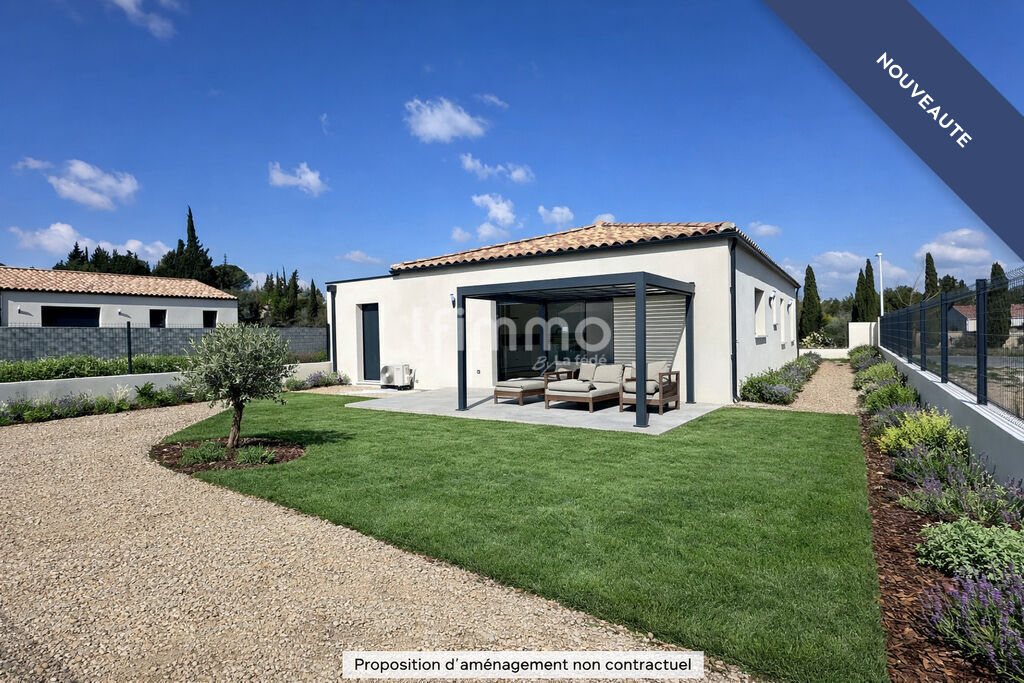 Photo 2 : Maison T4 plain pied avec garage et terrain 360 m² clos