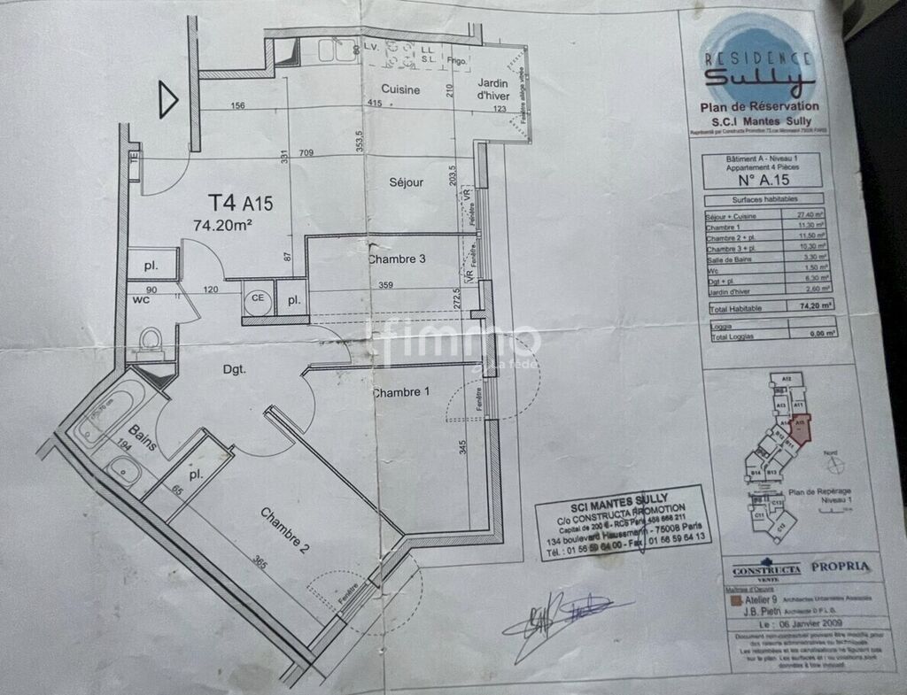 Photo 10 : Mantes-la-Jolie – Apt 4P lumineux 74 m² – 3ch – Proche gare