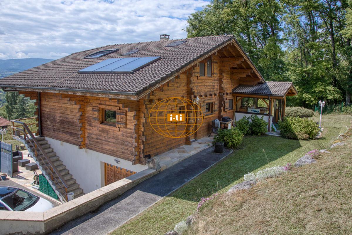 Photo 14 : ELEGANT CHALET MADRIER : 9 PIECES / 4 CHAMBRES 170 M² HABITABLES (273 M² AU SOL) - GRAND TERRAIN ARBORE : 4 180 M² AVEC PISCINE - CONTAMINE SUR ARVE (HAUTE SAVOIE)