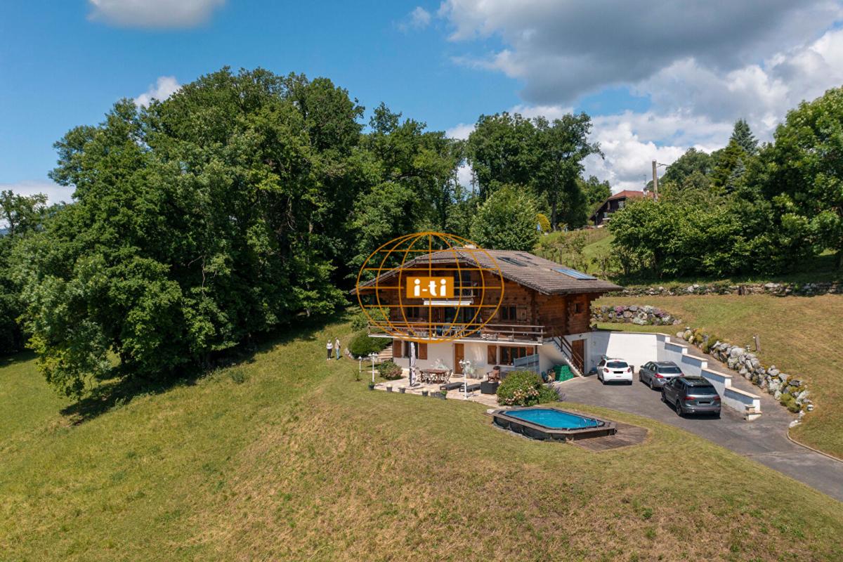 Photo 16 : ELEGANT CHALET MADRIER : 9 PIECES / 4 CHAMBRES 170 M² HABITABLES (273 M² AU SOL) - GRAND TERRAIN ARBORE : 4 180 M² AVEC PISCINE - CONTAMINE SUR ARVE (HAUTE SAVOIE)