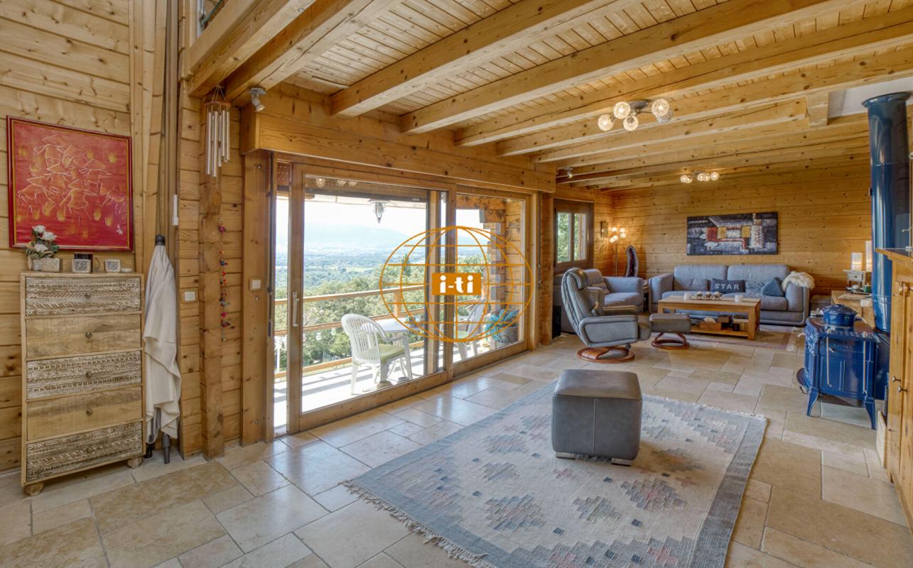 Photo 4 : ELEGANT CHALET MADRIER : 9 PIECES / 4 CHAMBRES 170 M² HABITABLES (273 M² AU SOL) - GRAND TERRAIN ARBORE : 4 180 M² AVEC PISCINE - CONTAMINE SUR ARVE (HAUTE SAVOIE)